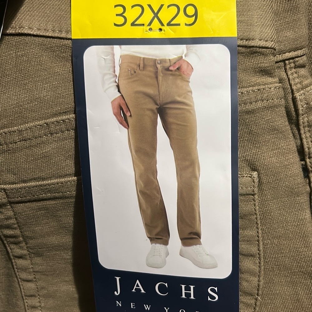 Jachs New York Men’s Pants Straight Fit 5 Pocket Flex Grey 30x30 NWT
